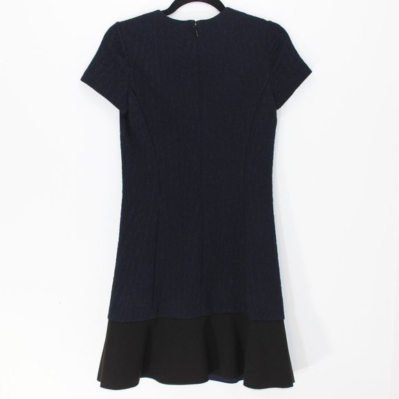 TORY BURCH Navy Blue and Black Quilted Jaquard XS - Picture 9 of 12